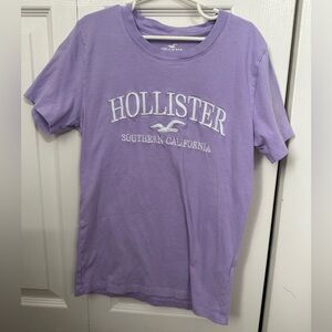 Hollister XXS logo tshirt in purple